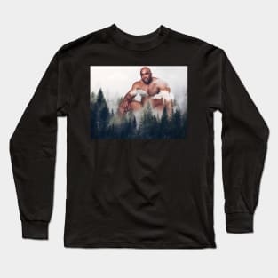 Barry wood bobblehead sitting in wood Funny Long Sleeve T-Shirt